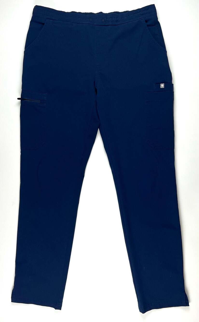 FIGS Yola Skinny Scrub Pants Technical Collection Navy Blue Size S